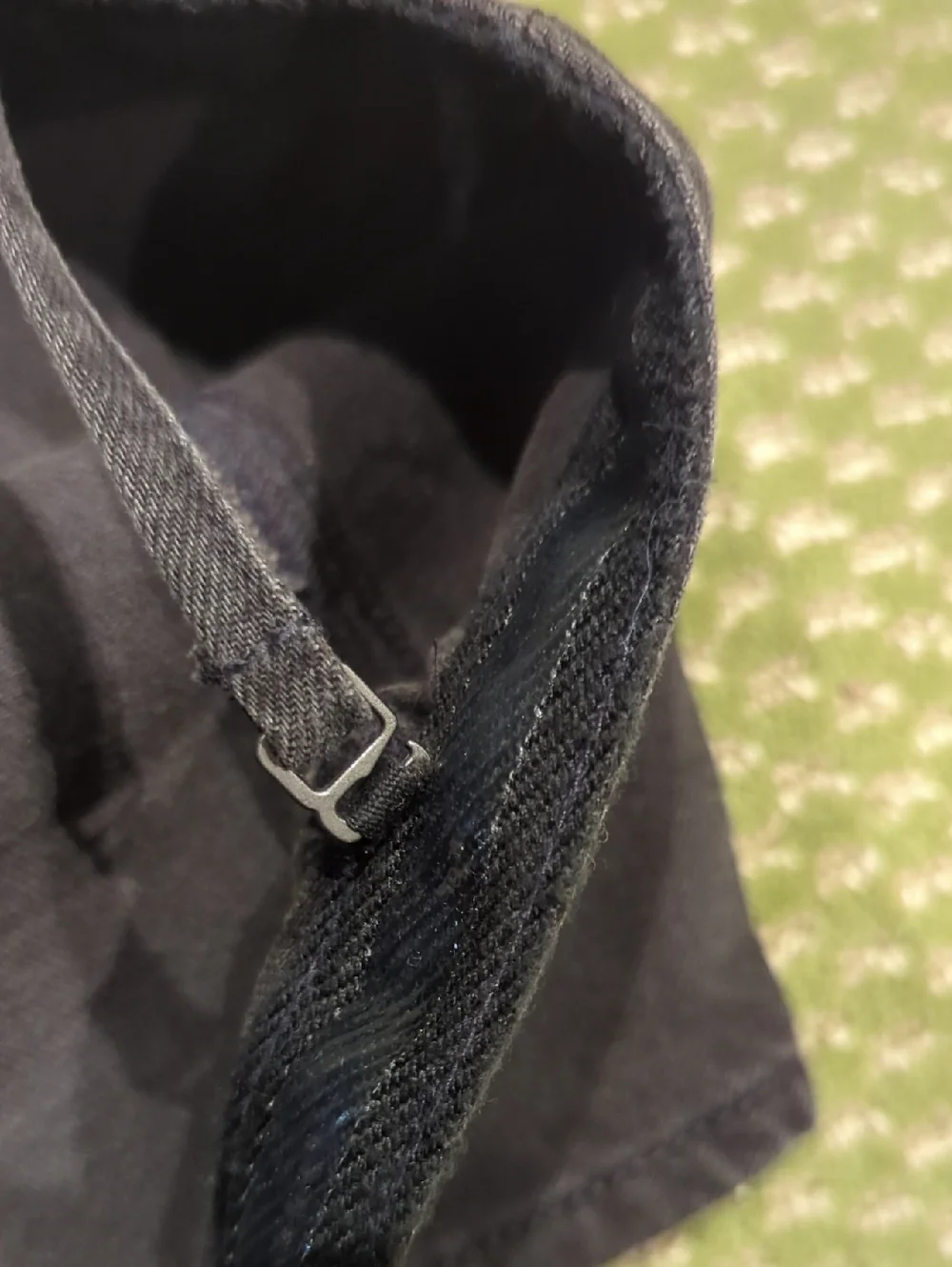 black denim corset top with spaghetti straps - Picture 3 of 4